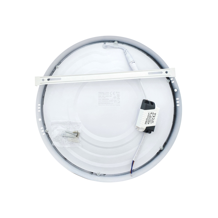 LED taklampa LED/24W/230V 4200K diameter 28,5 cm vit