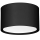 LED taklampa LED/25W/230V svart diameter 15 cm