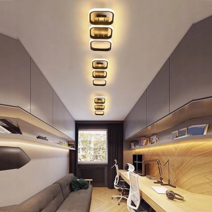 LED-taklampa LED/33W/230V svart