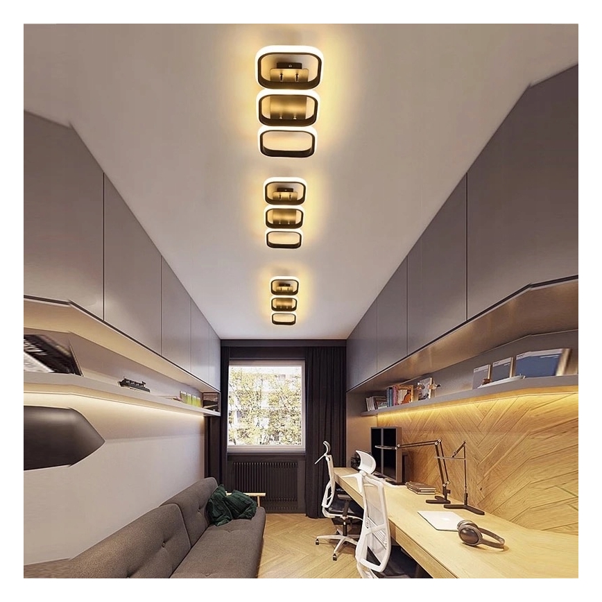 LED-taklampa LED/33W/230V svart