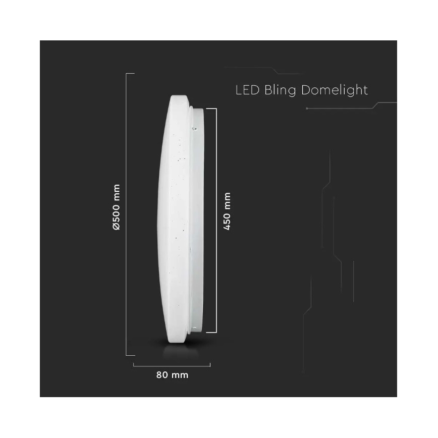 LED Taklampa LED/36W/230V d. 50 cm 3000/4000/6400K