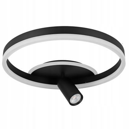 LED-taklampa LED/38W/230V + 1xGU10/30W svart