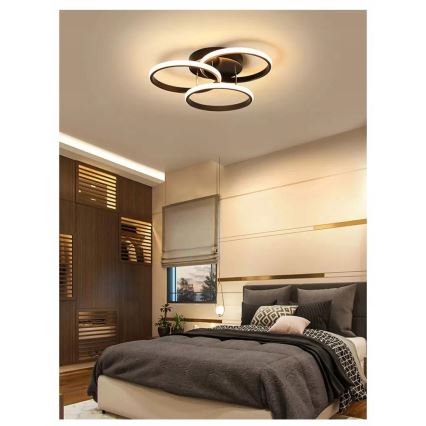 LED taklampa LED/38W/230V svart