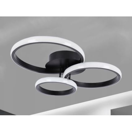 LED taklampa LED/38W/230V svart