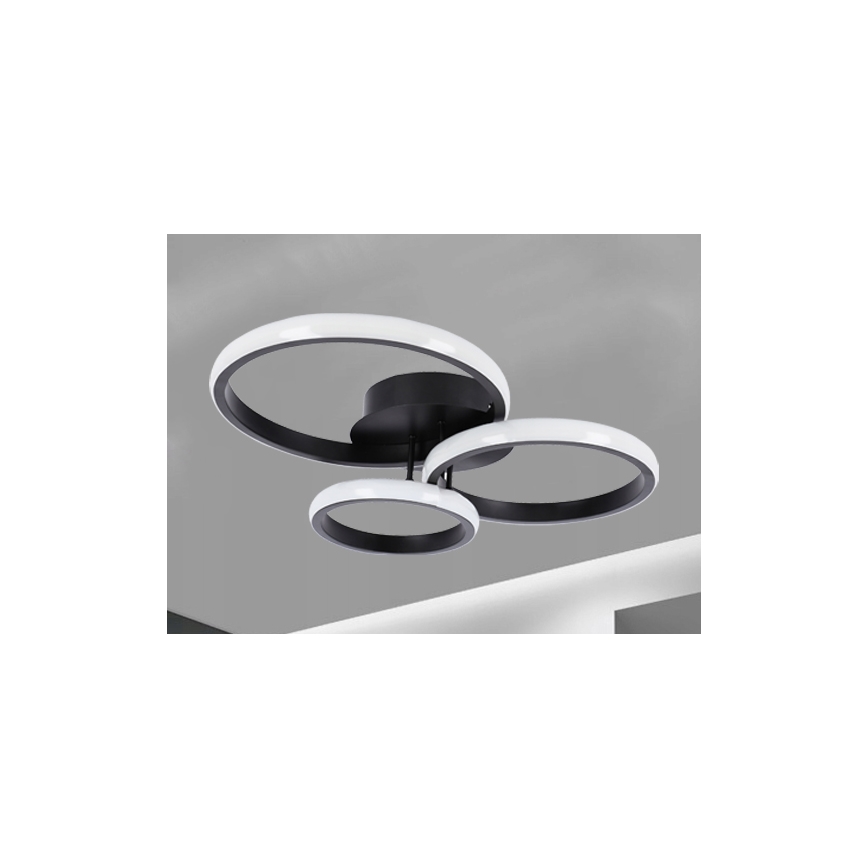 LED taklampa LED/38W/230V svart