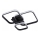 LED taklampa LED/38W/230V svart