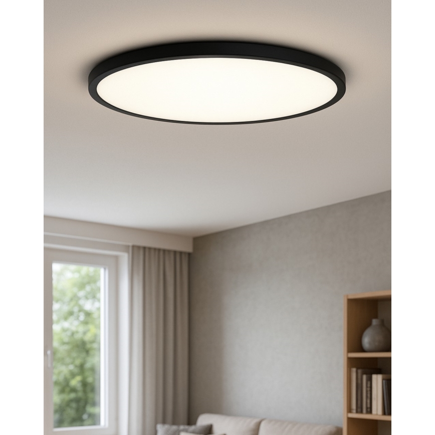 LED taklampa LED/40W/230V 3000/4000/6500K Ø 50 cm svart