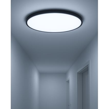 LED taklampa LED/40W/230V 3000/4000/6500K Ø 50 cm svart