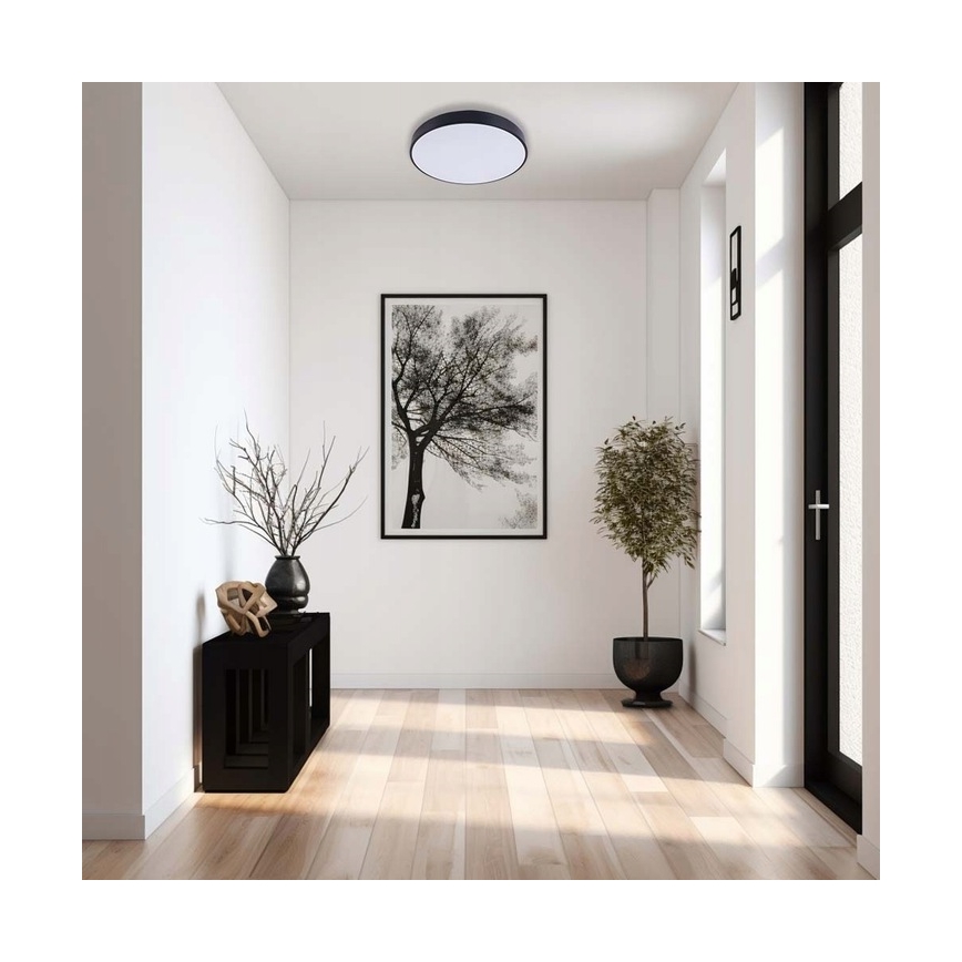 LED taklampa LED/60W/230V 4000K diameter 60 cm svart