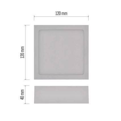 LED Taklampa NEXXO LED/7,6W/230V 3000/3500/4000K 12x12 cm vit