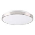 LED-taklampa LIBRA LED/15W/230V Ø 29 cm polerad krom