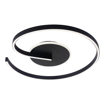 LED taklampa LORENZO LED/22W/230V Ø 50 cm svart