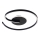 LED taklampa LORENZO LED/22W/230V Ø 50 cm svart