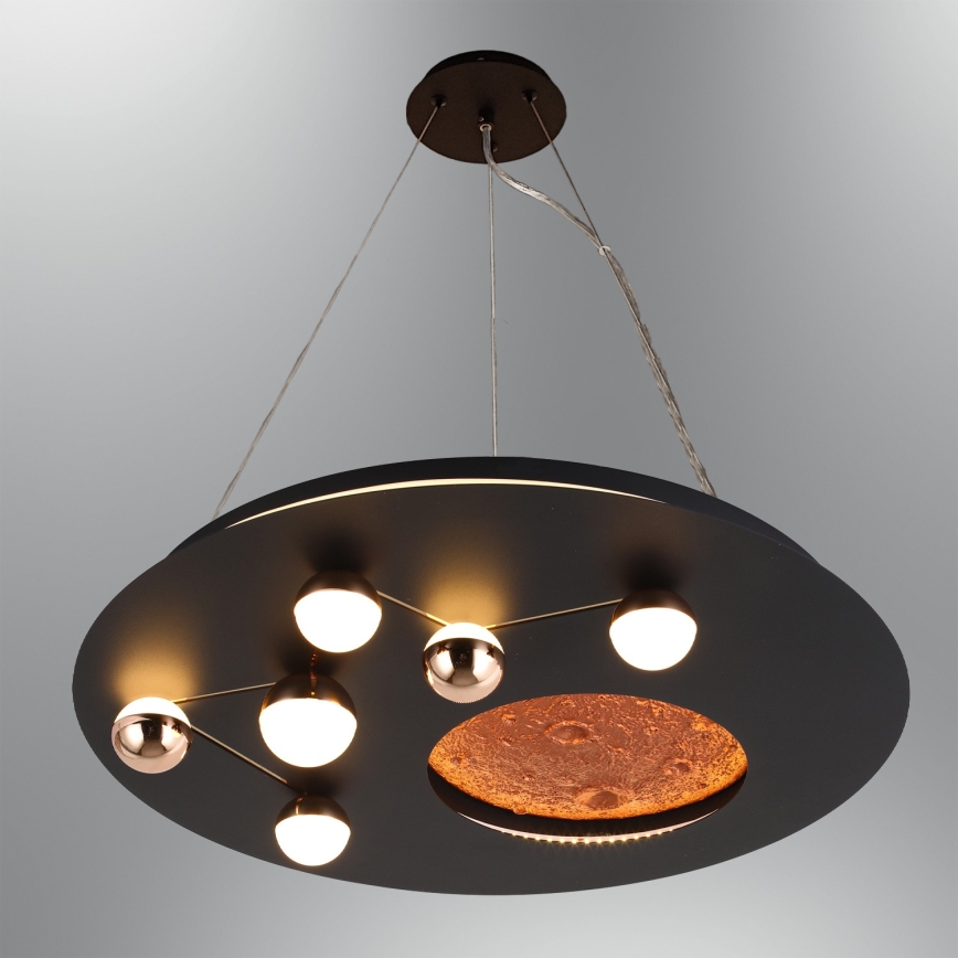 LED-taklampa MARS LED/48W/230V 3000K svart