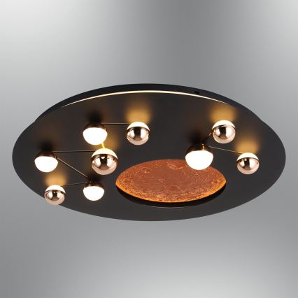 LED taklampa MARS LED/58W/230V 3000K svart