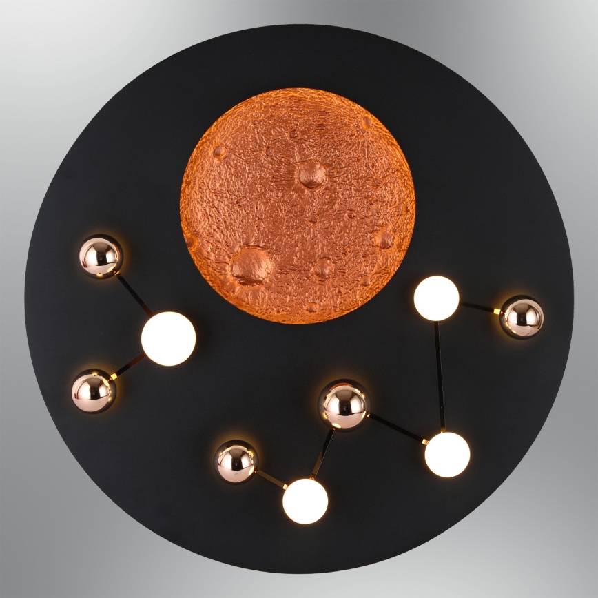 LED taklampa MARS LED/58W/230V 3000K svart