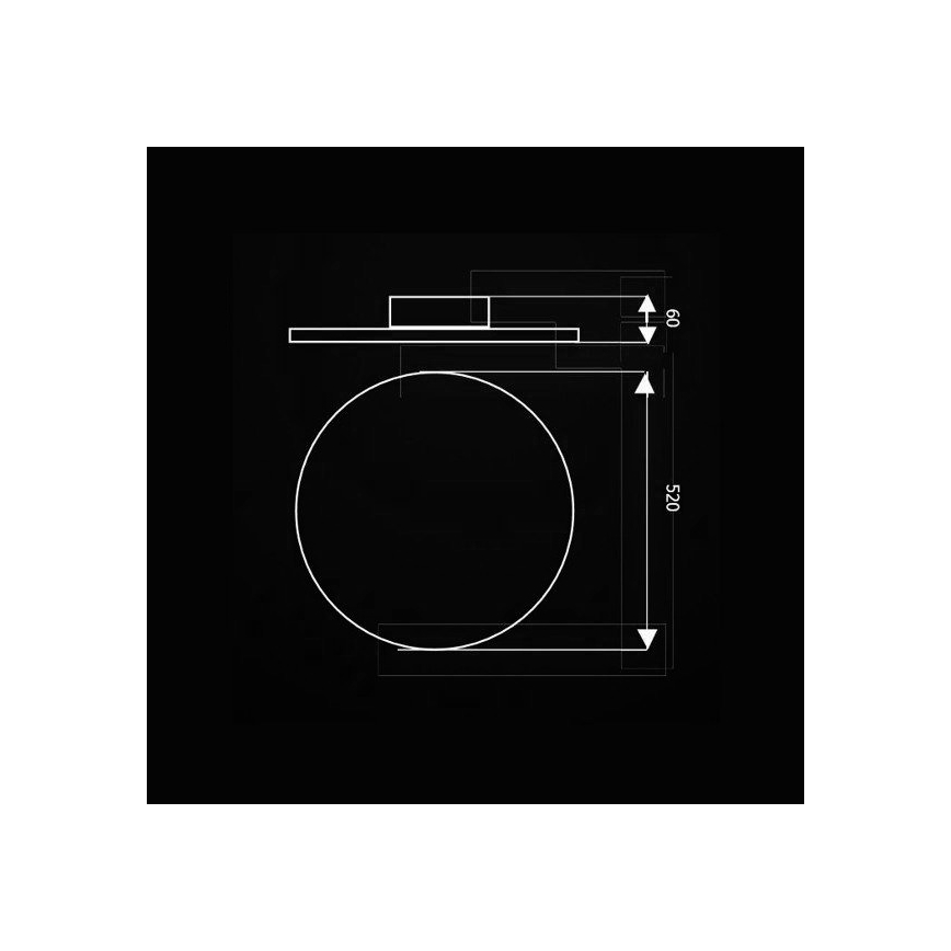 LED taklampa med fjärrkontroll VOLTA LED/36W/230V + fjärrkontroll