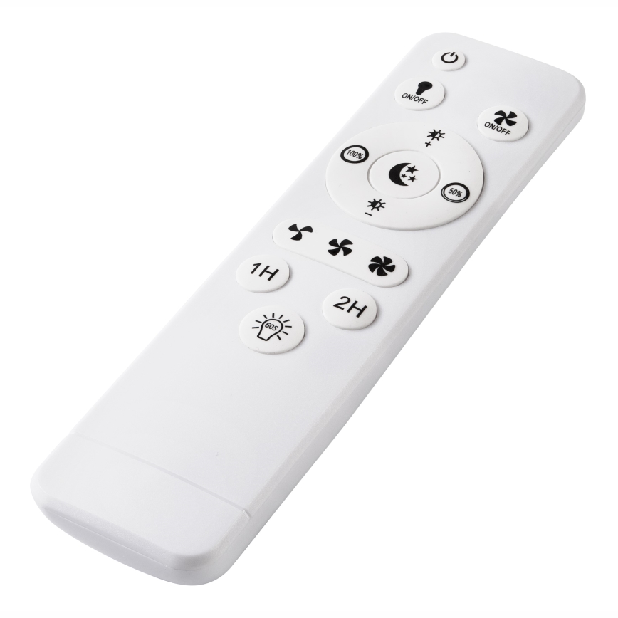 LED Dimbart taklampa med fläkt FARGO LED/37W/230V vit + fjärrkontroll