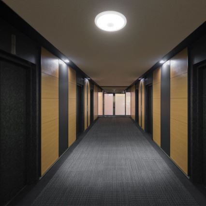 LED taklampa med sensor SAMSUNG CHIP LED/12W/230V 3000/4000/6000K diameter 29 cm vit