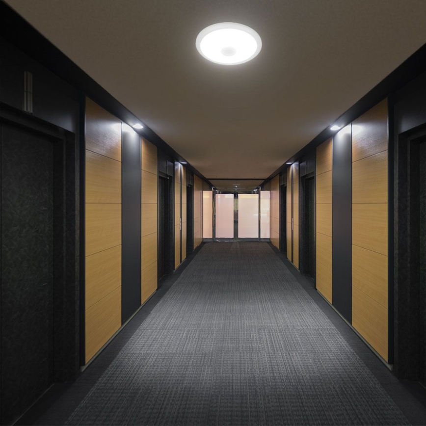 LED taklampa med sensor SAMSUNG CHIP LED/12W/230V 3000/4000/6000K diameter 29 cm vit