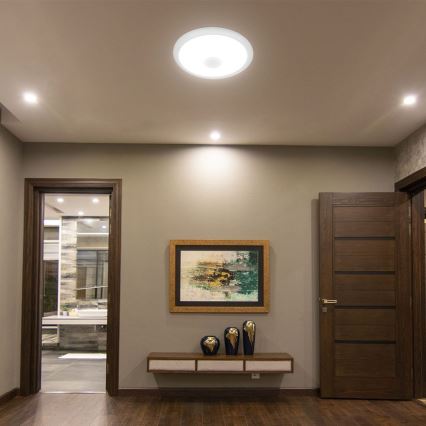 LED taklampa med sensor SAMSUNG CHIP LED/12W/230V 3000/4000/6000K diameter 29 cm vit