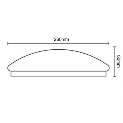 LED taklampa med sensor OPAL LED/12W/230V 4000K