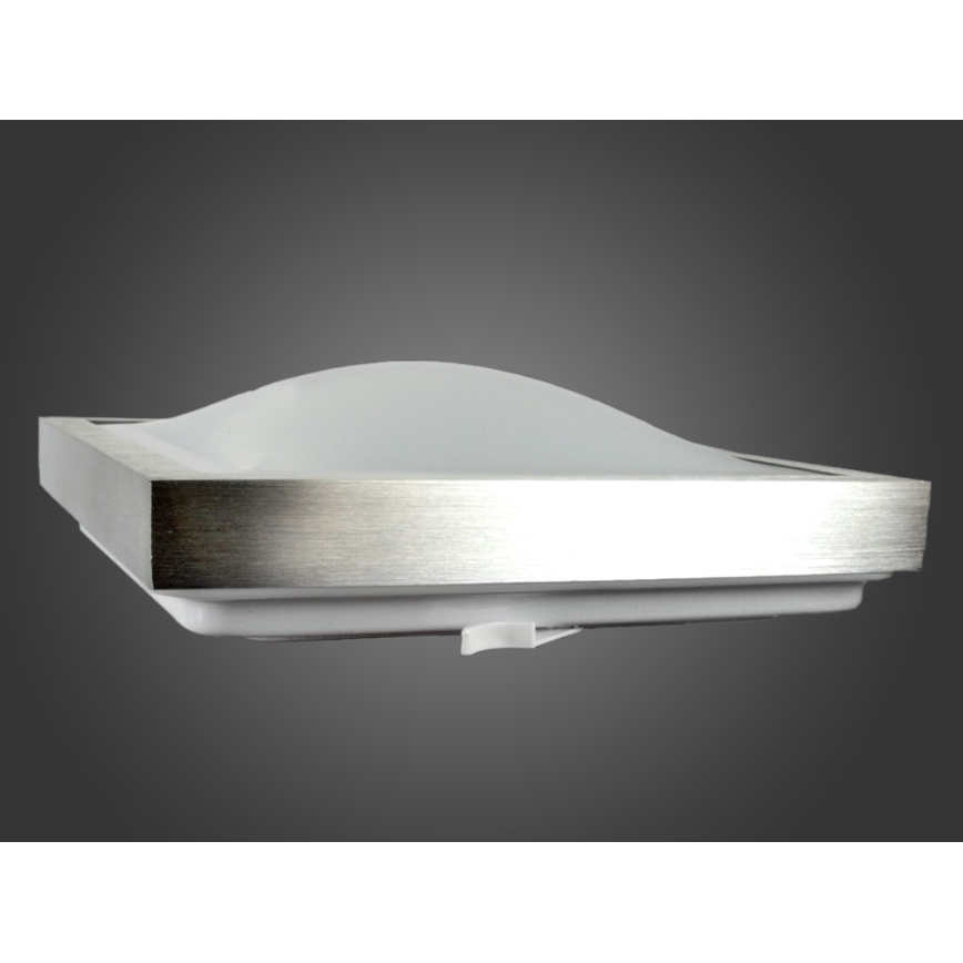 LED taklampa med rörelse- och skymningssensor VITALI LED/24W/230V 4000K 33x33 cm matt krom