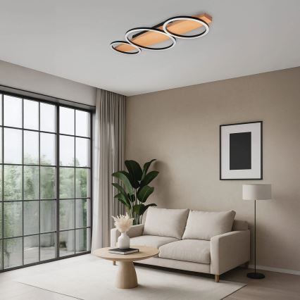 LED-taklampa MELISA LED/28W/230V 26,5x70 cm furu