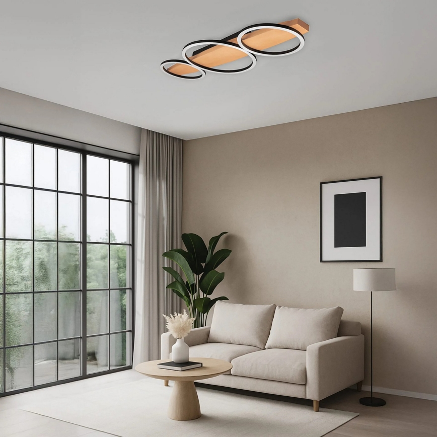 LED-taklampa MELISA LED/28W/230V 26,5x70 cm furu