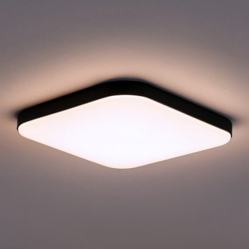 LED-taklampa NEMO LED/36W/230V 50x50 cm svart