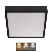 LED Taklampa NEXXO LED/21W/230V 3000/3500/4000K 22,5x22,5 cm svart