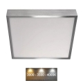 LED taklampa NEXXO LED/28,5W/230V 3000/3500/4000K 30x30 cm matt krom