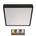 LED Taklampa NEXXO LED/28,5W/230V 3000/3500/4000K 30x30 cm svart