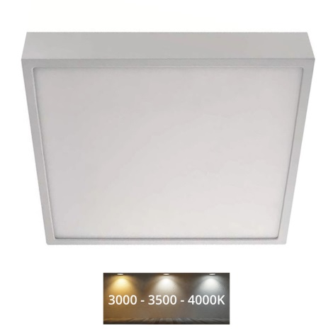 LED Taklampa NEXXO LED/28,5W/230V 3000/3500/4000K 30x30 cm vit