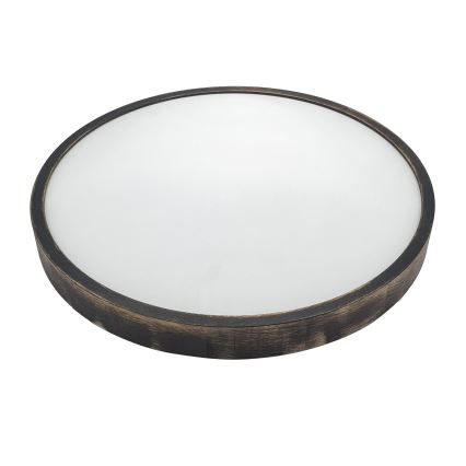 LED-taklampa OAK SMOKY SLIM LED/36W/230V 4000K Ø 47 cm ek/mörkbrun