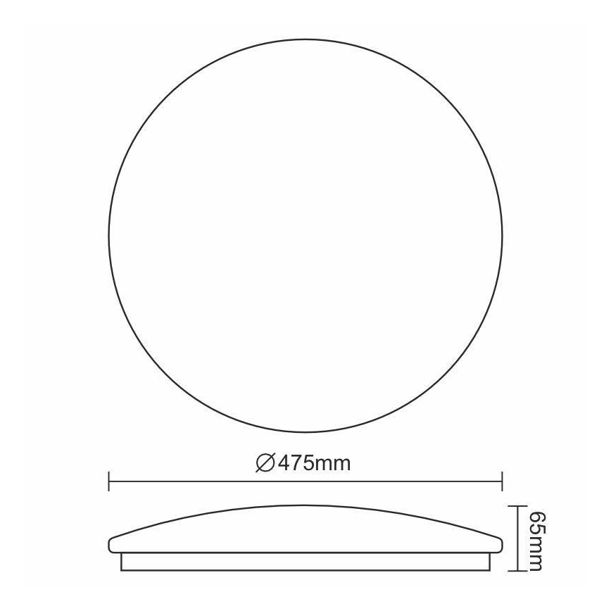 LED taklampa OPAL LED/48W/230V 4000K