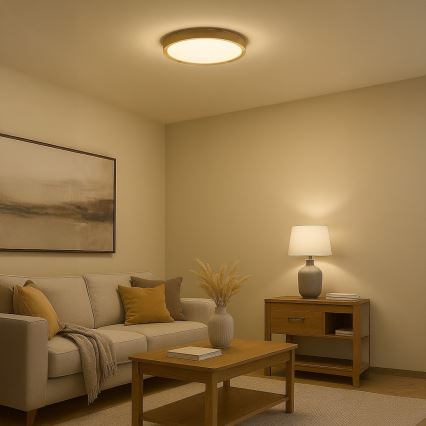 LED-taklampa ORINOKO LED/36W/230V Ø 48 cm beige
