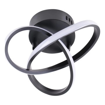 LED taklampa OSKAR LED/15W/230V Ø 25 cm svart