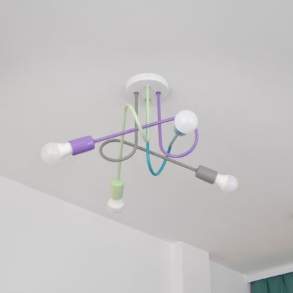 LED Takmonterad taklampa OXFORD 4xE27/10W/230V