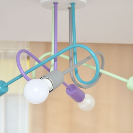 LED Takmonterad taklampa OXFORD 4xE27/10W/230V