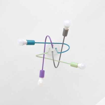 LED Takmonterad taklampa OXFORD 4xE27/10W/230V