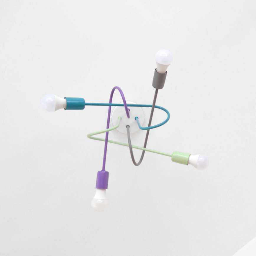 LED Takmonterad taklampa OXFORD 4xE27/10W/230V