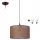 LED Taklampa på kabel NOEL 1xE27/60W/230V brun
