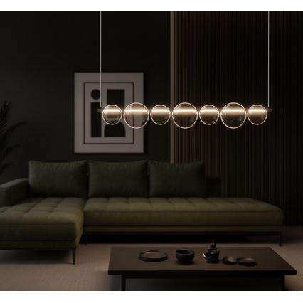 LED-taklampa på vajer ATOLA LED/19W/230V svart/klar