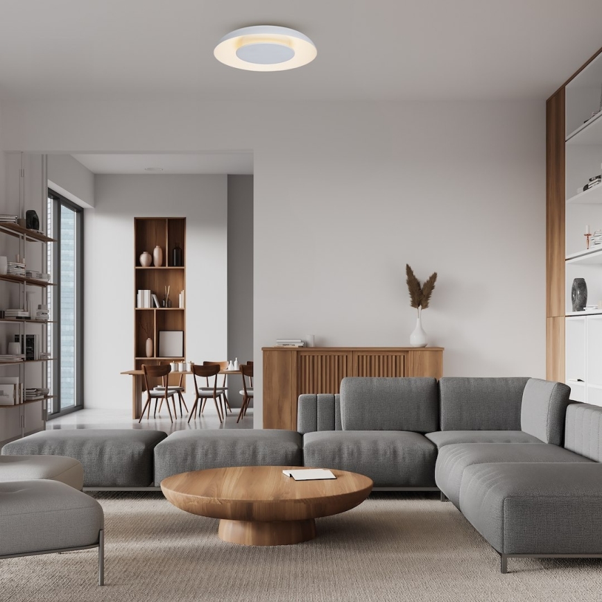 LED-taklampa PIATTINO LED/30W/230V 3000/4000/6000K Ø 40 cm vit