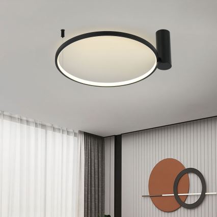 LED-taklampa RING S LED/34W/230V 3000/4000/6000K Ø 60 cm svart