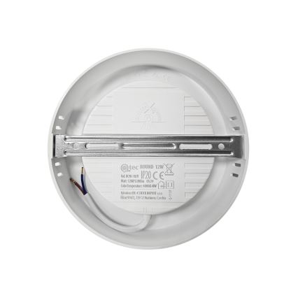 LED taklampa ROUND LED/12W/230V 4000K diameter 16,7 cm vit