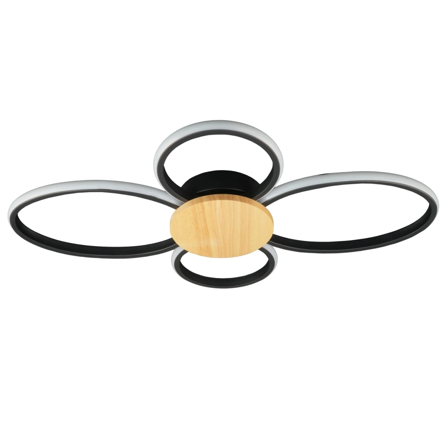 LED taklampa SABINA LED/38W/230V gummiträ