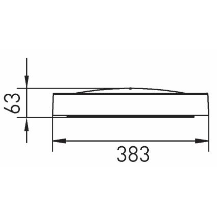 LED taklampa SAMER LED/24W/230V 4000K