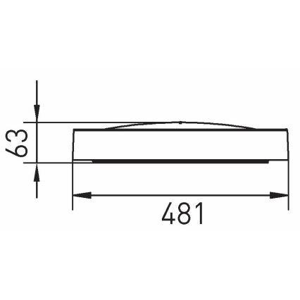 LED Taklampa SAMER LED/32W/230V 4000K